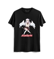 Angel Beats Resim Baskılı Çocuk Siyah Tshirt