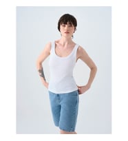 Loft 26YP69000235 Beyaz Kadın Kolsuz T-shirt LF2038440