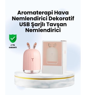 Beyaz Renk Ultrasonik Hava Nemlendirici Ve Aromaterapi Difüzörü