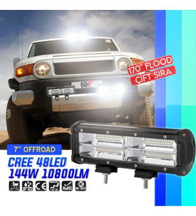 144W Offroad Yayıcı Delici Metal Off Road Led Bar 24 cm