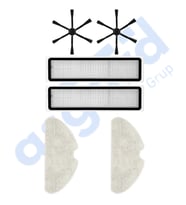 Dreame D10S, D10S PRO, D9 MAX GEN2 Uyumlu 2 Yan Fırça 2 Filtre 2 Mop PKT-iasgf0000261