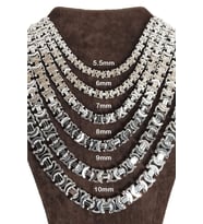 5.5mm Euro Kral Zincir 925 Ayar Erkek Gümüş Kolye