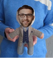 Öğretmenler Günü Hediyesi BK Gift Kişiye Özel Fotoğraflı Erkek Öğretmen Tasarımlı Bebek Yastık-5