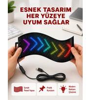 Usb Destekli Led Mağaza Tabelası – Renkli Rgb Kayan Yazı Paneli
