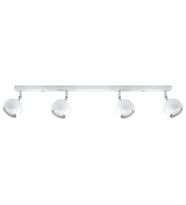 Rsylight Retro Beyaz 180 Derece Hareketli Modern Spor 4 Lü Led Spot Avize Beyaz Ampullü