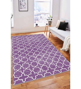 Mor Spor Kaymaz Tabanlı Makinede Yıkanabilir Halı MO05 - 100 x 160 cm