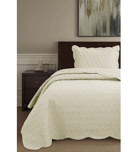 Honey Comb 3D Tek Kişilik Yatak Örtüsü Seti - 2 Parça - 180x240 cm - Pvc Çantalı