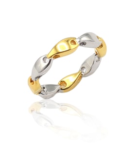 925 Ayar Gümüş Gold Kaplama Kadın Yüzük 201022856