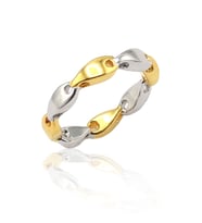 925 Ayar Gümüş Gold Kaplama Kadın Yüzük 201022856