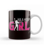 Hula Hoop Girl Hula Hooper Hooping Fitness Sports Training Kupa Bardak Porselen