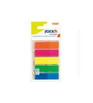 Hopax Stickn İndeks 25 Yaprak 45 x 12 mm Neon 5 Renk (1 Paket 24 Adet)