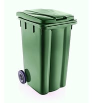Omnipazar SY-6510 Tekerlekli Kapaklı Plastik Çöp Konteyneri 240 lt
