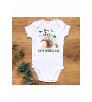 Kirpi Anne Bebek Organik Baskılı Çıtçıtlı Body