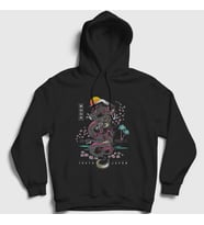 Presmono Unisex Siyah Dragon Tokyo Japan Ejderha Kapüşonlu Sweatshirt 288117tt