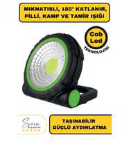 Taşınabilir Cep Boy Pilli Mıknatıslı Katlanır Ayaklı Kamp Bahçe Ev İçin Mini Cob Projektör Led Işık