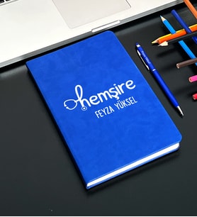 Kişiye Özel Hemşire Tasarımlı  Defter Ve Kalem Seti