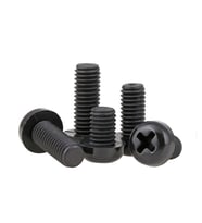 M6 X 10Mm Plastik Civata Vida Siyah X 5 Adet  (rf003)