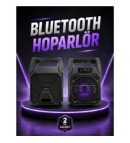 6.5 İnç Taşınabilir Bluetooth Hoparlör – 15W, TWS, FM Radyo, USB ve TF Kart Destekli