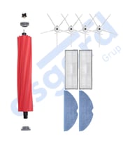 ROBOROCK S7 ( PLUS- MAXV-MAXV ULTRA- PRO ULTRA ) UYUMLU 1 Ana Fırça 4 Yan Fırça 2 Filtre 2 Mop PKT-iasgf0000711