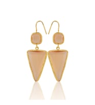 Kadir Jewellery 22 Ayar Altın Kaplama Kadın Sallantılı Küpe -El İşçiliği Ve Hipoalerjenik Küpe