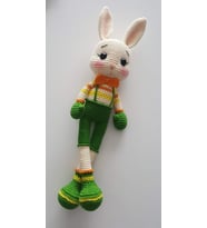 Tavşan Ponçik Yanak Boksör Amigurumi Organik Oyuncak