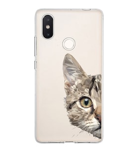 Xiaomi Mi 8 Se Uyumlu Kapak Catface Tasarımlı Şeffaf Silikon Kılıf