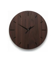 AS TASARIM LAZER Stil Modern Duvar Saati (45 cm) (SİYAH-CEVİZ)