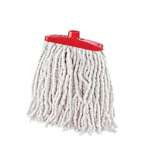 Yedek Geniş Takozlu Islak İpli Mop Paspas Başlığı - Püskül - 16 Cm. - 5 Adet