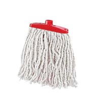 Yedek Geniş Takozlu Islak İpli Mop Paspas Başlığı - Püskül - 16 Cm. - 5 Adet