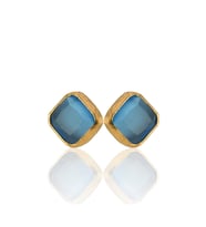 Kadir Jewellery 22 Ayar Altın Kaplama Kadın Minimal Küpe -El İşçiliği Ve Hipoalerjenik Küpe