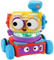 Fisher-Price 4'Ü 1 Arada Eğlenceli Robot (Türkçe-İngilizce), 6 Aylık, Hck43 (Krem)