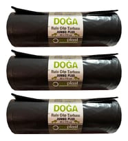 Ecoplast Jumbo Boy Siyah Çöp Torbası Poşeti - 700 Gr. - 90 Litre - 80 x 110 Cm / 10 Adetlik 3 Rulo