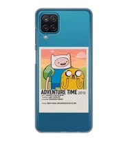 Samsung Galaxy A22 Uyumlu Adventure Time Tasarımlı Şeffaf Telefon Kılıfı