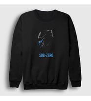 Presmono Unisex Siyah Sub Zero Mortal Kombat Sweatshirt 147758tt