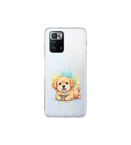 Poco X3 GT ile Uyumlu Splash Köpek Tasarımlı Şeffaf Silikon Kılıf