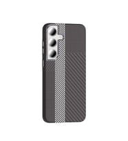 Galaxy S24 FE Kılıf M-safe Şarj Özellikli Karbon Fiber Görünümlü Gros Kapak Gri-Siyah