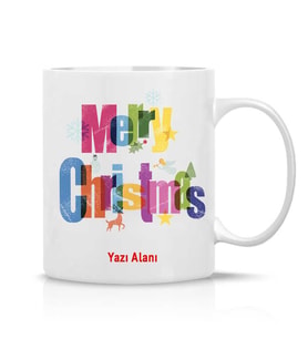 Yılbaşı Hediyesi Yeni yıl Hediyesi Çay Kahve Kupa Bardak-Happy christmas-Mutlu yıllar-2024-025