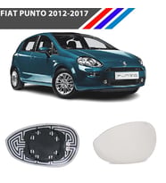 Otozet - Fiat Punto Sol Dış Ayna Camı Sürücü Tarafı Isıtmalı 2012-2017 71740497