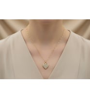 STİL İNCİSİ/ XUPING JEWELRY KALP ZİRKON TAŞLI KOLYE (Altın)