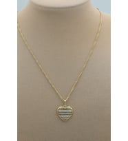 STİL İNCİSİ/ XUPING JEWELRY KALP ZİRKON TAŞLI KOLYE (Altın)