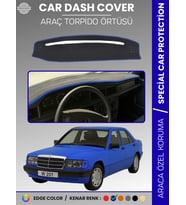 MERCEDES 190E W201 (1982-1993) Torpido Örtüsü Premium Kalite Torpido Koruma Özel Kesim UV Koruma