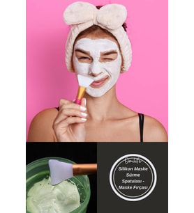 Silikon Maske Sürme Spatulası - Maske Fırçası (Renksiz)