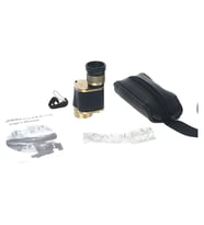 6X24 Baigish Askeri Tarzi Pirinç Ve Deri Kaplamalı Deri Çantalı Monocular Dürbün Sarı