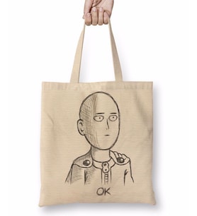 One Punch Man Ok Bez Çanta Uzun Saplı