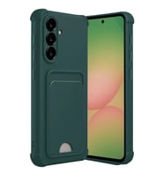 Samsung Galaxy A17 5G Kelvin Kartvizitli Silikon - Koyu Yeşil