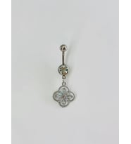 Çiçek Detaylı Göbek Piercing - Pg0099