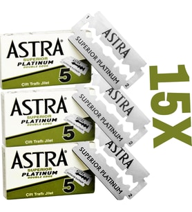 Lexroo Susicit Superior Premium Platinum Çift Kenarlı Güvenlik Tıraş Bıçağı, 5 Adet (3'lü Paket)