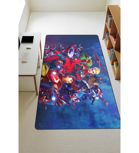 Modern Dijital Baskı Kaymaz Taban Çocuk ve Genç Odası Halısı H0557