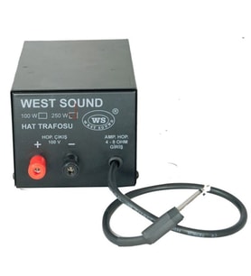 West Sound 250 Watt Kutulu Hat Trafosu (Siyah)