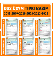 2024 DGS ÖSYM Çıkmış Soru Tıpkı Basım Türkiye Geneli 6lı Dijital Çözümlü Deneme (Beyaz)